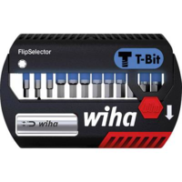 Wiha Wiha bitkészlet FlipSelector T-bit 25 mm hatszög 13 db. 1/4 '' Wiha 41825 6,3 mm (1/4) Hossz:25 mm 1 készlet Bitek egy műanyag dobozban (41825)