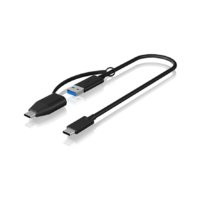 Icy Box USB Adapterkabel IcyBox USB3.2(Gen2) Type-C zu Type A&C 35cm (IB-CB033)