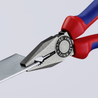 KNIPEX Kombinált fogó, 180 mm, vágási érték: (közepes/kemény) O 3,4/2,2 mm, max. 16 mm2, Knipex 03 02 180 (03 02 180)