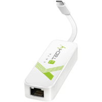 Techly Techly USB 3.1 Typ C RJ45 10/100/1000 Adapter, weiß (IADAP-USB31-ETGIGA3)