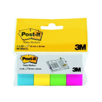 3M Post-it 20x38mm jelölőcímke (200 lap) - Vegyes színek (FT510286352)
