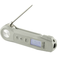VOLTCRAFT Ételhőmérő, beszúró konyhai hőmérő, húshőmérő és infrahőmérő LED-es lámpával -40...+280 °C-ig VOLTCRAFT UKT-100 (UKT-100)