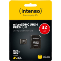 Intenso SD MicroSD Card 32GB Intenso SD-HC UHS-I retail (3423480)