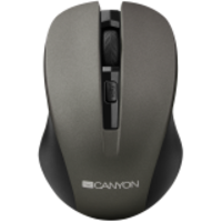 CANYON CANYON MW-1 2.4GHz wireless optical mouse with 4 buttons, DPI 800/1200/1600, Gray, 103.5*69.5*35mm, 0.06kg (CNE-CMSW1G)