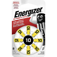 Energizer ZA10 hallókészülék elem, cink-levegő, 1,4V, 91 mAh, 8 db, Energizer ZA10, PR70 (E301431700)