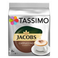 Jacobs Douwe Egberts Jacobs Tassimo Cappuccino Classico kávékapszula 8db (Tassimo Cappuccino Classico)