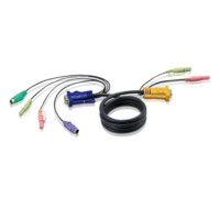 Aten ATEN PS/2 KVM Cable 2L-5302P - KVM/KVM - 1.8 m - with 3-in-1 SPHD and Audio (2L-5302P)