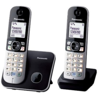 Panasonic Panasonic KX-TG6812PDB Duo DECT telefon fekete (KX-TG6812PDB)