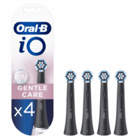 Braun Braun Oral-B iO Gentle Care Black 4db-os elektromos fogkef pótfej szett (4210201419082) (4210201419082)