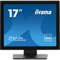 Iiyama iiyama ProLite számítógép monitor 43,2 cm (17") 1280 x 1024 pixelek LED Érintőképernyő Asztal Fekete (T1732MSC-B1S)