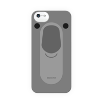 Ozaki Ozaki OC554KO FaaGaa Koala iPhoneSE/5S/5 Tok + Kijelzővédő fólia - Szürke (OC554KO)