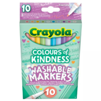 Crayola Crayola Kedves szavak vékonyhegyű filctoll készlet - Vegyes színek (10 db / csomag) (7827)