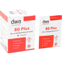 DWA DWA 80 plus Kéz és felületfertőtlenítő kendő (10 db/csomag) (120599) (dwa120599)