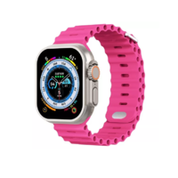 Phoner Phoner River Apple Watch S1/S2/S3/S4/S5/S6/S7/S8/S9/SE Lyukacsos Szilikon Szíj 38/40/41mm - Pink (72494)