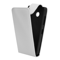 gigapack Tok álló, bőr hatású (FLIP, lefelé nyíló) FEHÉR [Nokia Lumia 635] (5996457461769)