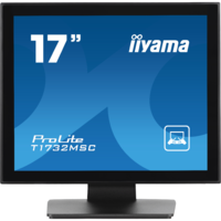 Iiyama iiyama ProLite T1732MSC-B1SAG számítógép monitor 43,2 cm (17") 1280 x 1024 pixelek Full HD LED Érintőképernyő Asztali Fekete (T1732MSC-B1SAG)