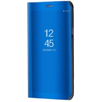 TokShop LG K52 / K62, Oldalra nyíló tok, hívás mutatóval, Smart View Cover, kék (utángyártott) (96455)