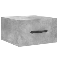 vidaXL 2 db betonszürke falra szerelhető éjjeliszekrény 35x35x20 cm (829812)