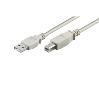 Goobay Goobay 93596 USB-A apa - USB-B apa 2.0 Nyomtató kábel - Szürke (1.8m) (93596)