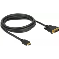 DeLock Delock 85654 HDMI male to DVI 24+1 male kétirányú kábel, 2m (85654)