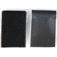 TRU COMPONENTS Ragasztható tépőzár, fali szerszámtároló, 1 pár 500 mm x 50 mm fekete színű Tru Components 730-330-2 (1586379)