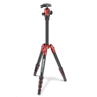 Manfrotto Manfrotto MKELES5RD-BH tripod gömbfejjel fekete-piros (MKELES5RD-BH)