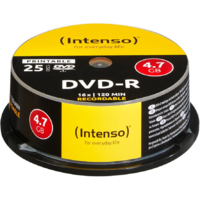 Intenso DVD-R Intenso 4,7GB 25pcs CaseBox printable inkjet 16x (4801154)