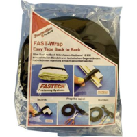 FASTECH® Tépőzár kerti használatra, 10 m x 16 mm, fekete, Fastech 701-322 Bag (702-330-Bag)