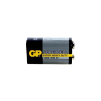 GP GP Battery (9V) SUPERCELL Zink carbon 6F22, 1604S-B, (1 battery / shrink) 9V (GP-BM-1604S-B)