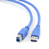 Gembird Gembird Cablexpert USB 3.0 A-B printer kábel 50cm kék (CCP-USB3-AMBM-0.5M) (CCP-USB3-AMBM-0.5M)