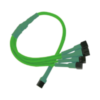 Nanoxia Kabel Nanoxia 3-Pin auf 4 x 3-Pin Adapter, 30 cm, neon-grün (NX34A30NG)