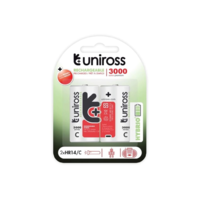 Uniross Uniross C/baby 1,2V 3000mAh Ni-MH HYBRIO akkumulátor 2db/bliszter (UH2C3000) (UH2C3000)