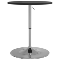 vidaXL fekete szerelt fa és krómozott acél bárasztal 60 x 60 x 90 cm (4007193)