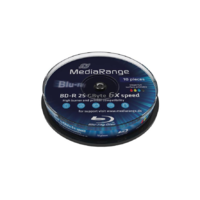 MediaRange MediaRange Bluray 25GB 10pcs BD-R Spindel Injekt Prin. 6x (MR500)