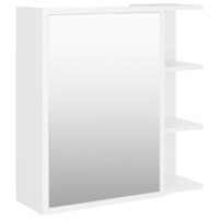 vidaXL fehér forgácslap tükrös fürdőszoba szekrény 62,5 x 20,5 x 64 cm (803308)