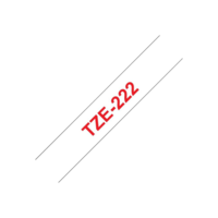 Brother Brother laminated tape TZe-222 - Red on white (TZE222)
