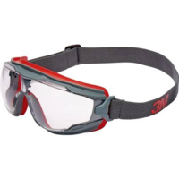 3M 3M Goggle Gear 500 GG501V Teljes védőszemüveg Párásodás mentes Szürke, Piros (GG501V)