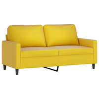 vidaXL kétszemélyes sárga bársony kanapé 140 cm (359205)