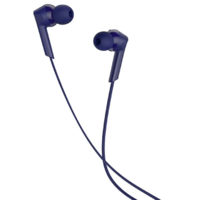 Hoco Vezetékes sztereó fülhallgató, 3.5 mm, mikrofon, funkció gomb, hangerő szabályzó, 90 fokos/derékszögű csatlakozó, Hoco M72 Admire, kék (RS131051)