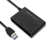 Qoltec Qoltec 50644 2.5" USB 3.0 Külső HDD/SSD ház - Fekete (50644)