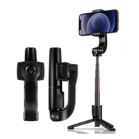 Spigen SPIGEN S610W állvány (Bluetooth vezerlő gomb, selfiebot, 50cm magas, 90°-ban forgatható, gimbal mód) FEKETE (S610W) (S610W)