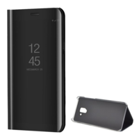 gigapack Tok álló (aktív FLIP, oldalra nyíló, asztali tartó funkció, tükrös felület, Mirror View Case) FEKETE [Samsung Galaxy A8 Plus (2018) SM-A730F] (5996457749072)