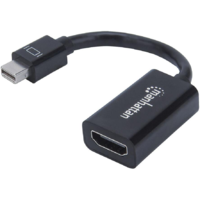 Manhattan Manhattan 151528 video átalakító kábel 0,12 M Mini DisplayPort HDMI A-típus (Standard) Fekete (151528)