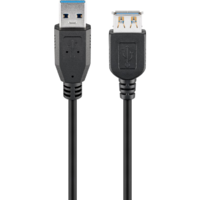Goobay Goobay 93998 USB-A apa - USB-A anya 3.0 Hosszabbító kábel - Fekete (1.8m) (93998)