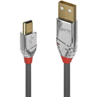 Lindy Lindy 36635 USB kábel 7,5 M USB 2.0 USB A Mini-USB B Szürke (36635)