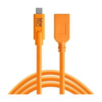 Tether Tools TetherPro USB-C apa - USB-A anya Hosszabbító kábel 4.6m - Narancs (CUCA415-ORG)