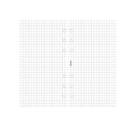 Filofax Filofax 95 x 171mm Kalendárium betét kockás - Fehér (20 lap) (FX-132905)