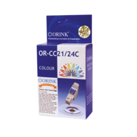 Orink Orink BCI21/BCI24 utángyártott Canon tintapatron színes (CAOC21COL) (CAOC21COL)