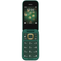 Nokia Nokia 2660 Flip 48MB/128MB Dual SIM Kihajtható Mobiltelefon - Zöld + Domino Quick SIM kártya csomag (2660 4G FLIP DS, GREEN DOMINO)