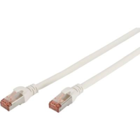 Digitus RJ45 Hálózat Csatlakozókábel CAT 6 S/FTP 1.00 m Fehér Lángálló, Fólia árnyékolás, Fonat árnyékolás, Árnyékolt, Halogénmentes, Kerek, sodort érpár Digitus (DK-1644-010/WH)